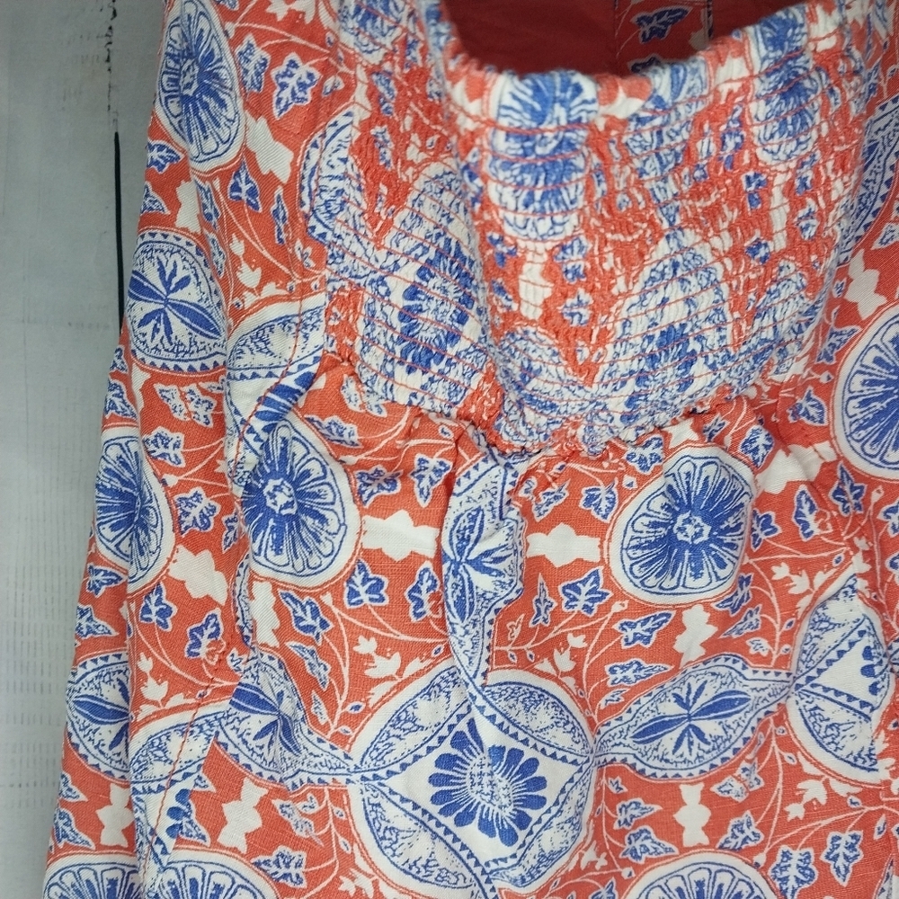 Maeve Halter Slim Mini Dress Anthropologie Button Printed V Neck - Picture 12 of 14